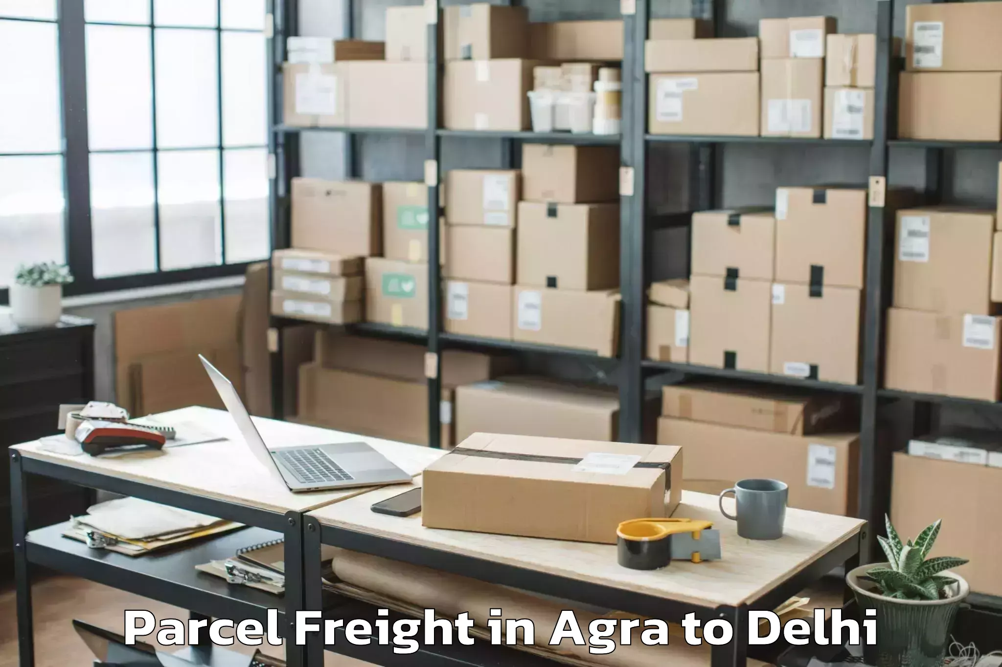 Book Agra to Aggarwal City Mall Pitampura Parcel Freight